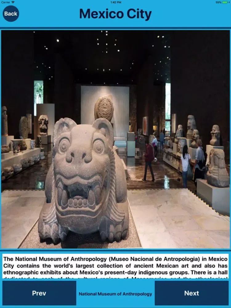 Mexico City Tourist Places iPad 应用截图