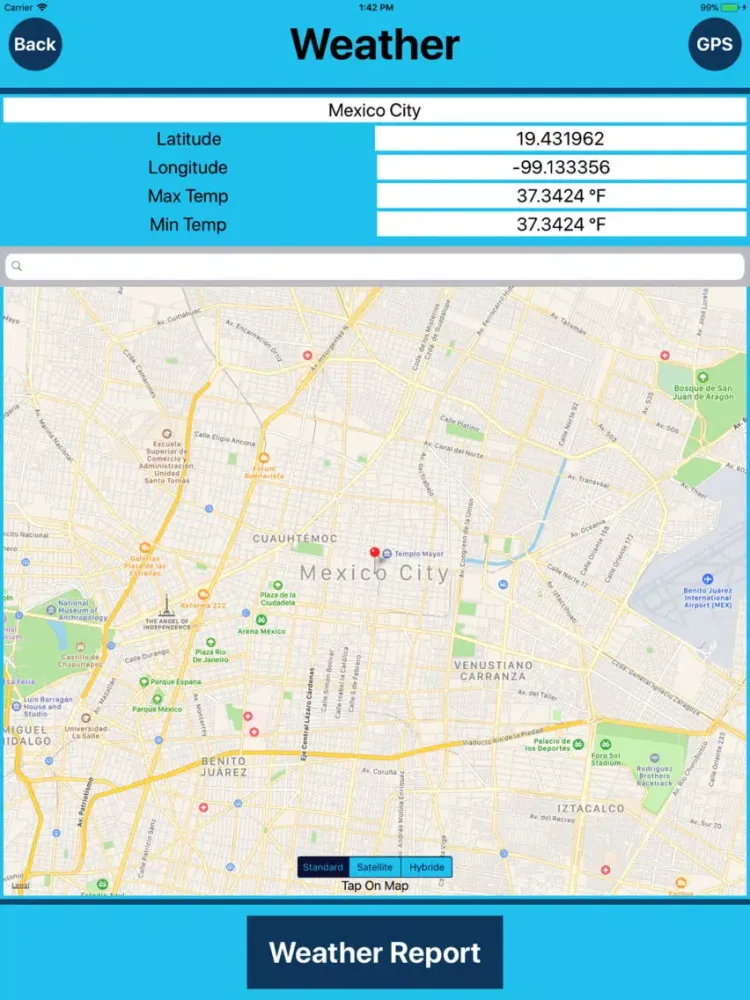 Mexico City Tourist Places iPad 应用截图