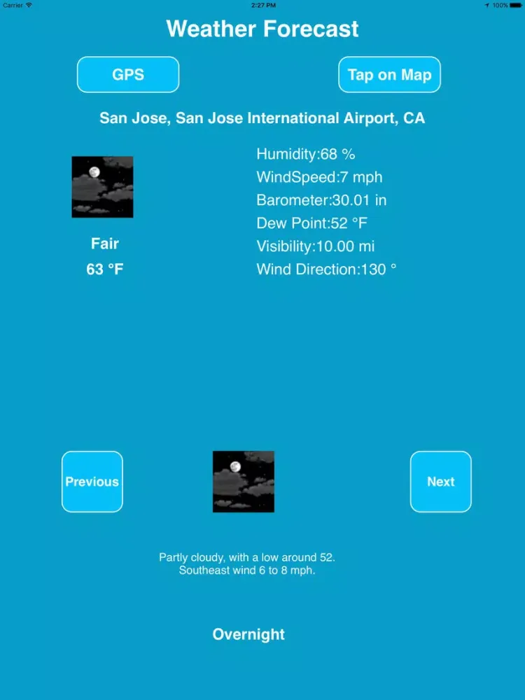 USA Weather data from NOAA iPad  স্ক্রিনশট