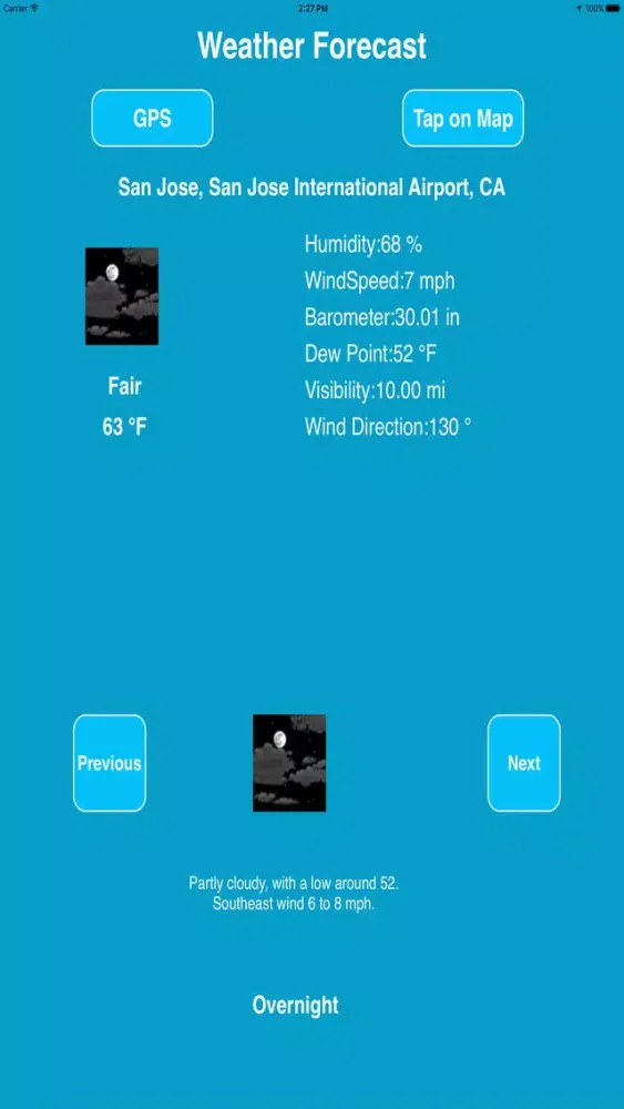 USA Weather data from NOAA স্ক্রিনশট