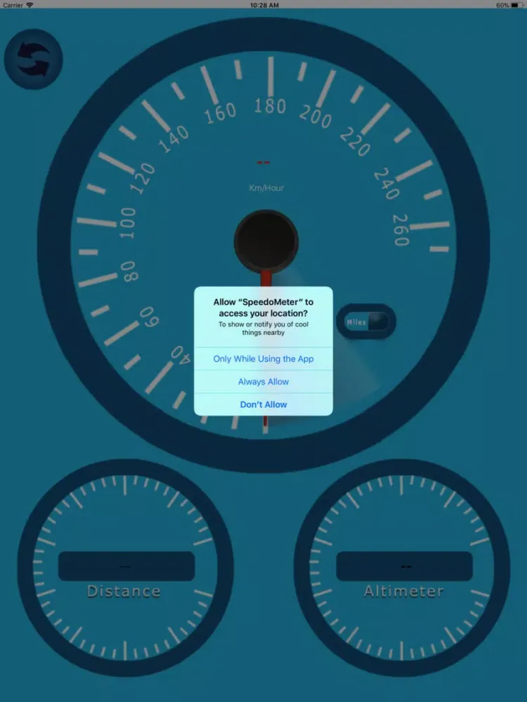 SpeedoMeter Dashboard iPad  स्क्रीनशॉट