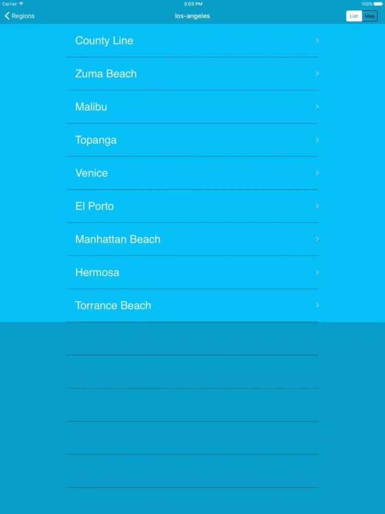 Surf Forecast (Wind & Waves Conditions) from NOAA iPad 應用截圖