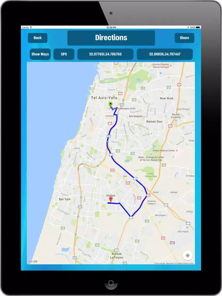 Tel Aviv Israel Tourist Attractions around City iPad 應用截圖