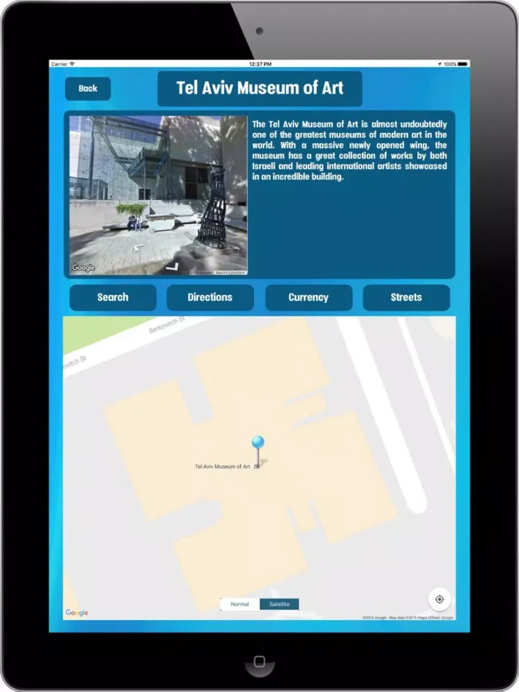 Tel Aviv Israel Tourist Attractions around City iPad 應用截圖