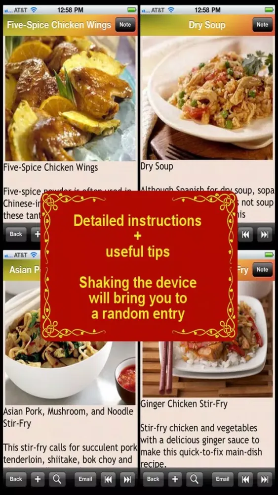 Capturas de pantalla de Chinese Cuisine Recipe