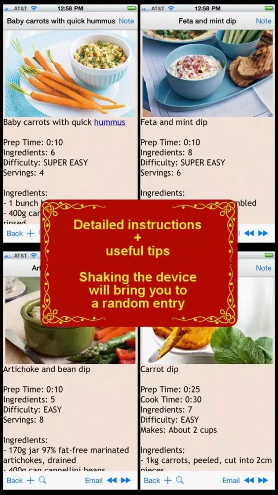 Скриншоты 250 Delicious Dip Recipes