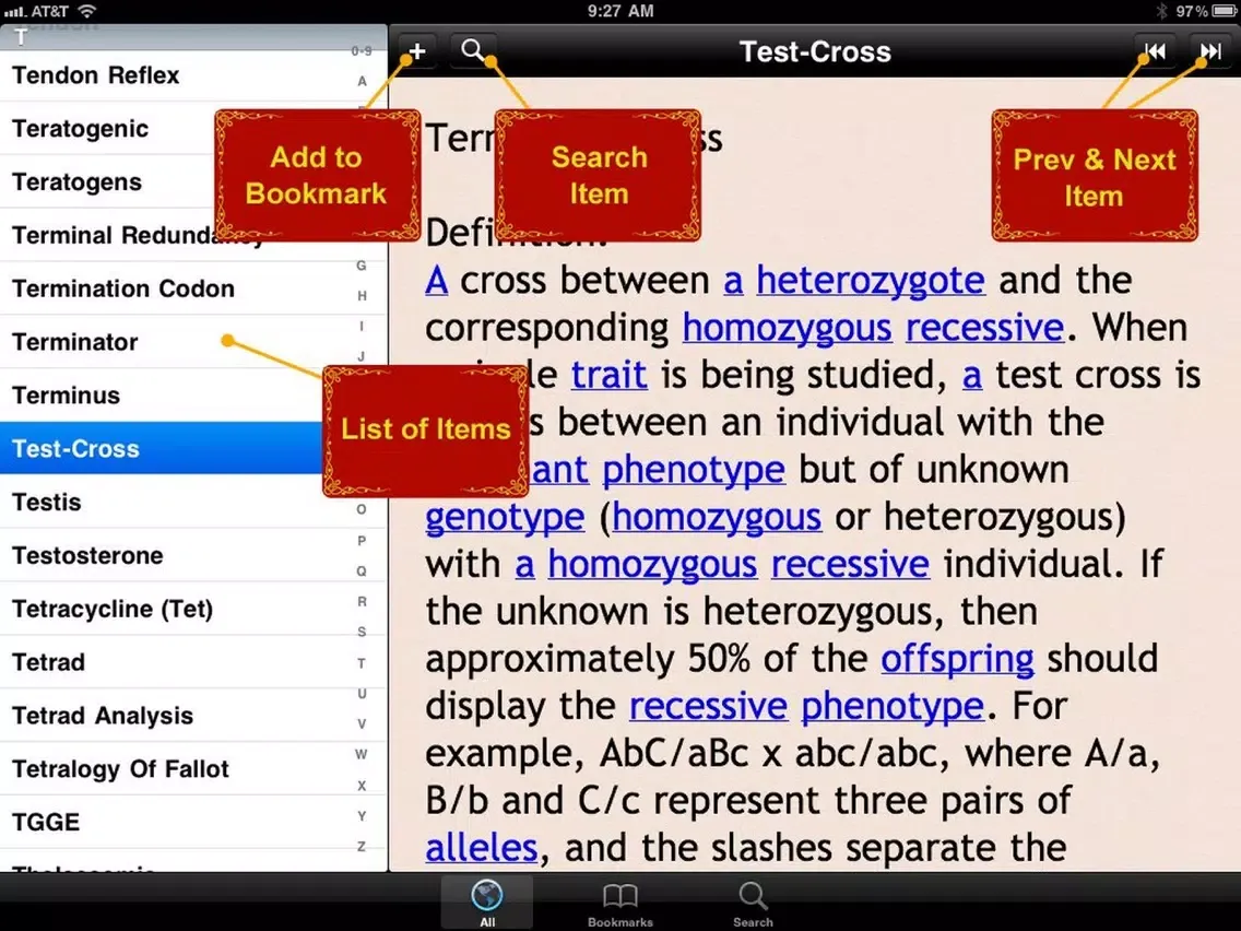 Glossary of Genetics iPad 应用截图