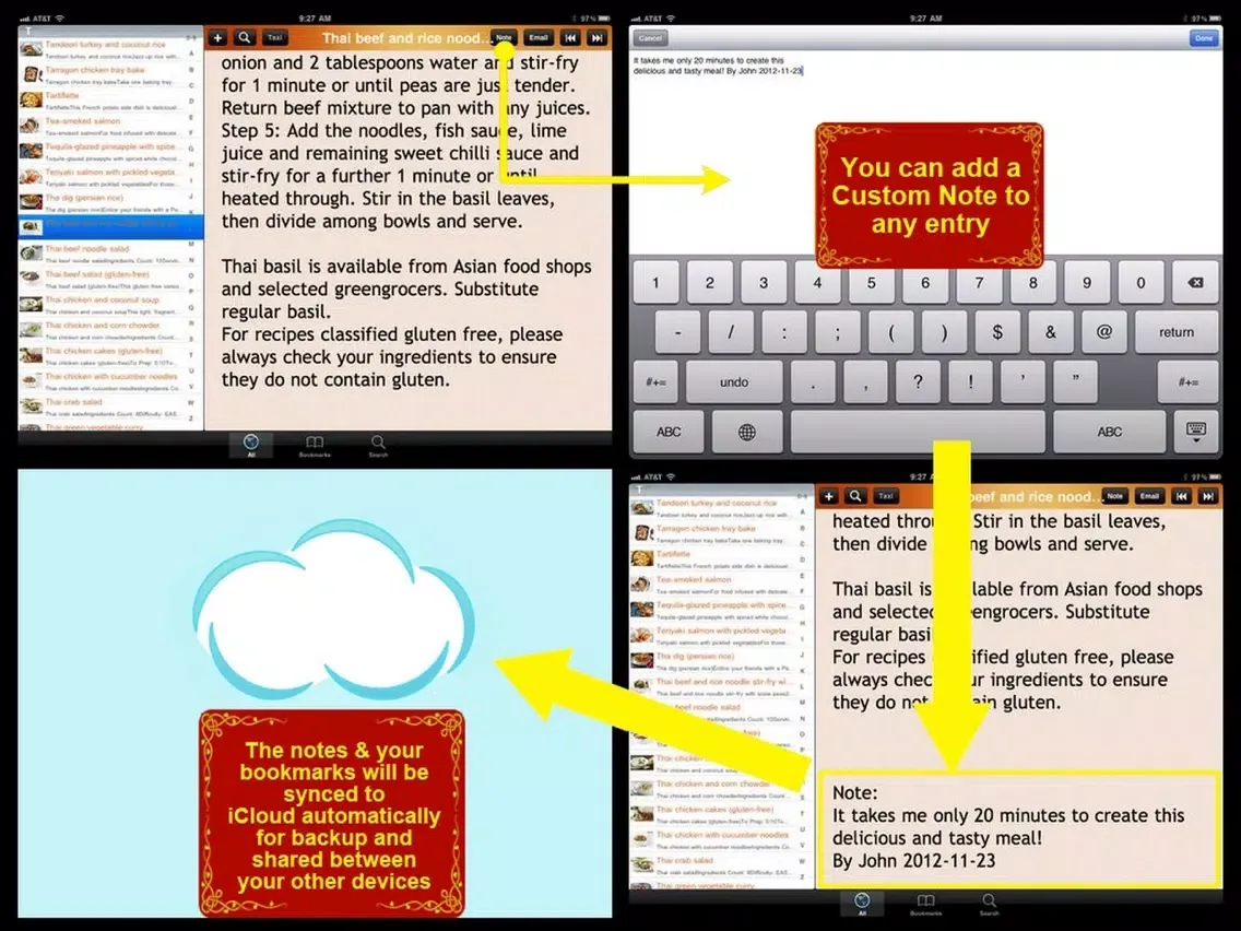 Gluten Free Recipes Plus+ iPad  Ekran Görüntüleri