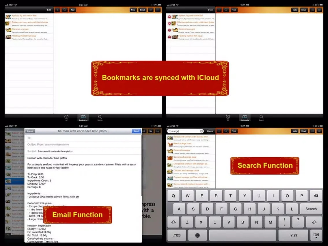 Gluten Free Recipes Plus+ iPad  Ekran Görüntüleri