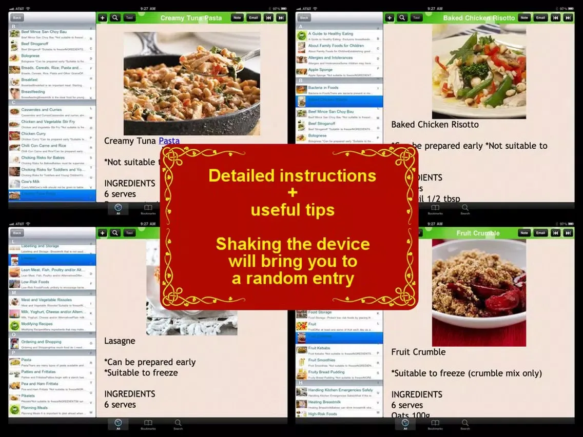 Healthy Eating for Early Childhood iPad  Screenshots