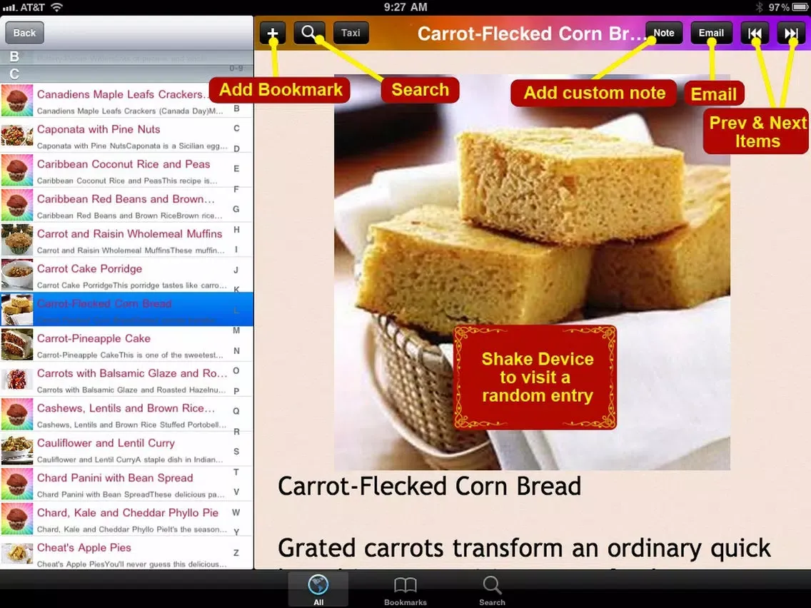 تصاویر High Fibre Recipes iPad 