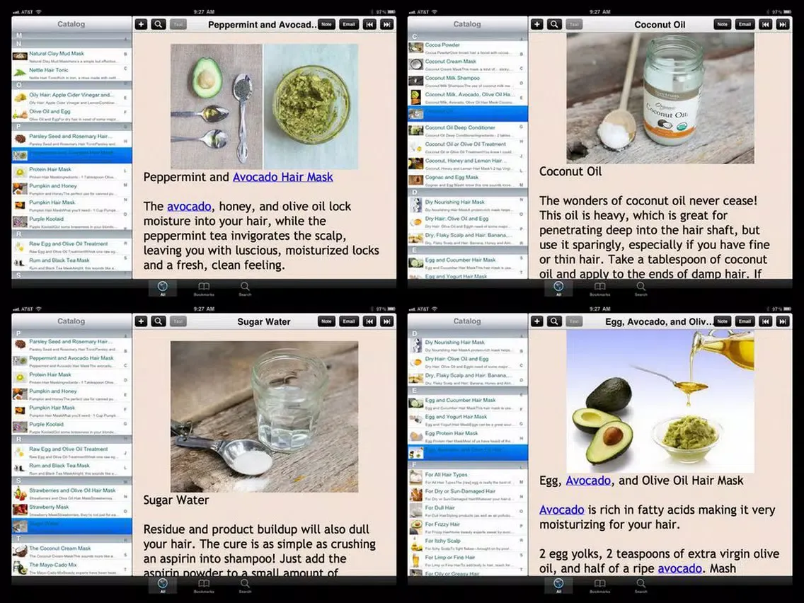 ภาพหน้าจอของ 80 Homemade Hair Mask Recipes iPad 
