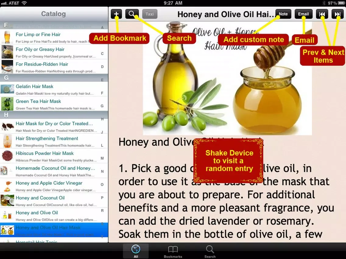 ภาพหน้าจอของ 80 Homemade Hair Mask Recipes iPad 