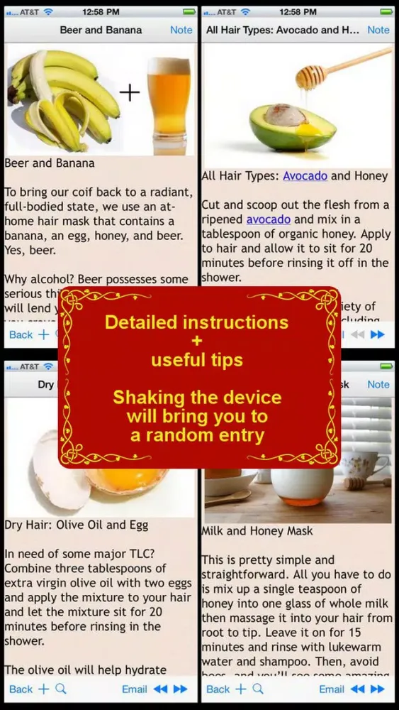 ภาพหน้าจอของ 80 Homemade Hair Mask Recipes