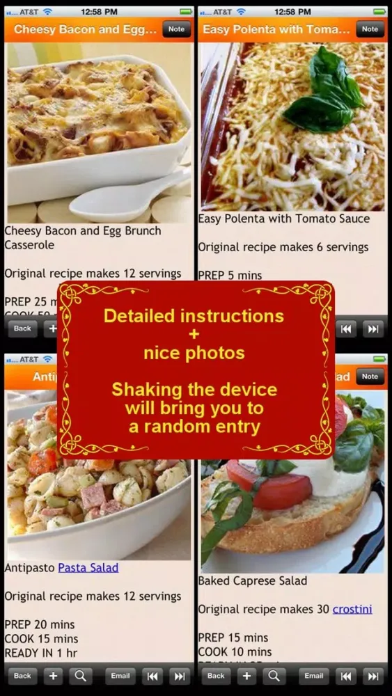 Zrzuty ekranu 300 Italian Cuisine Recipe