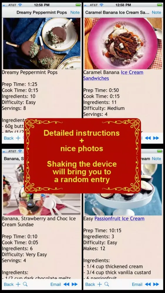 380 Ice Cream Recipes Screenshots