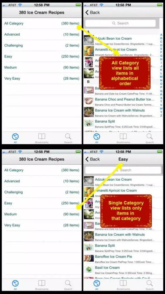 380 Ice Cream Recipes Screenshots