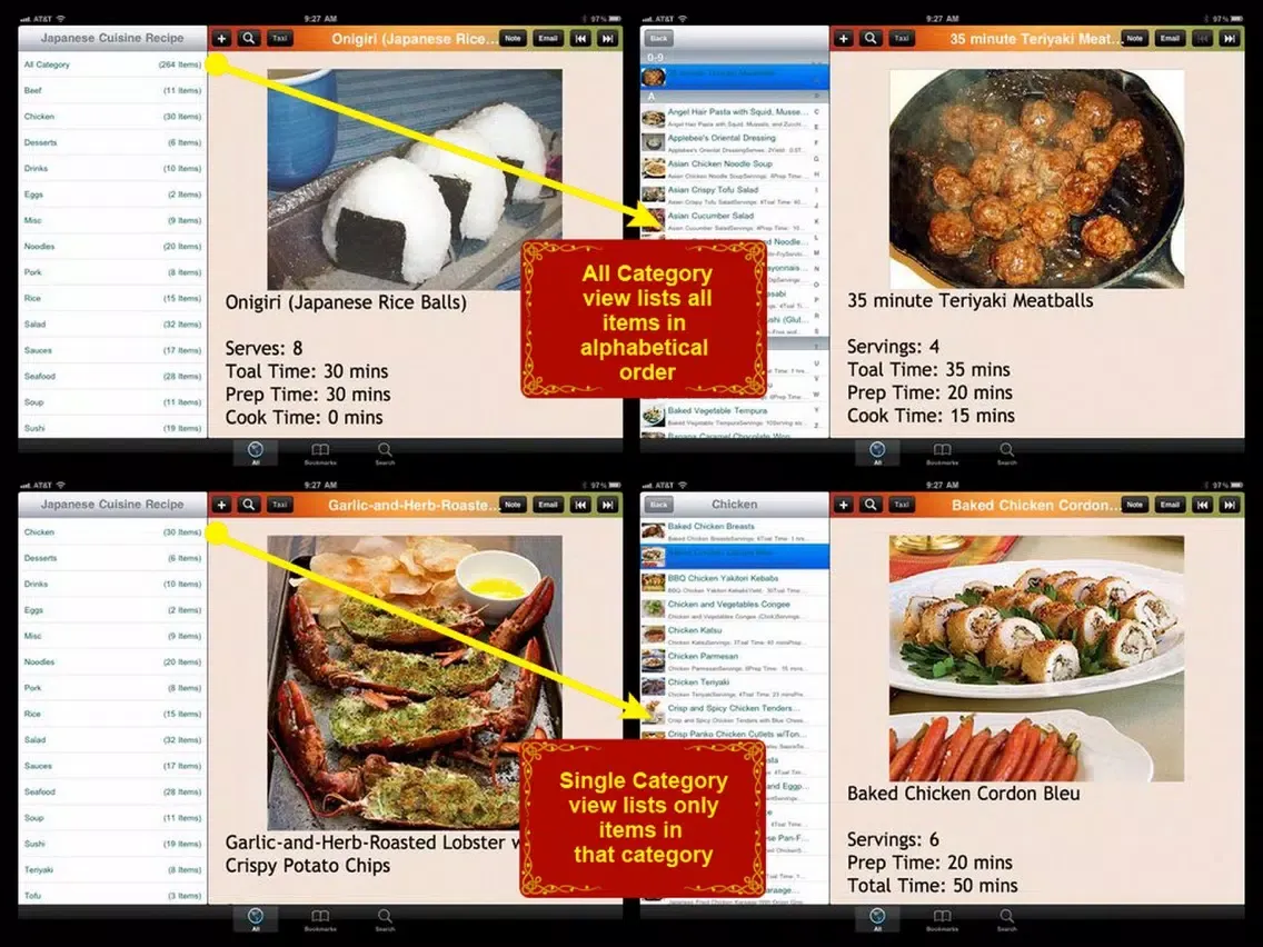 Zrzuty ekranu Japanese Cuisine Recipe iPad 