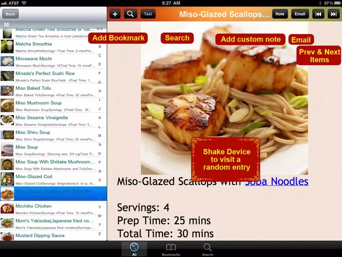 Zrzuty ekranu Japanese Cuisine Recipe iPad 