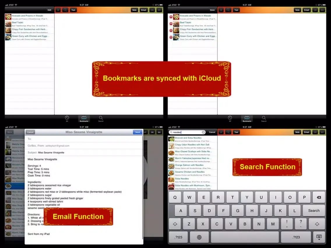 Zrzuty ekranu Japanese Cuisine Recipe iPad 