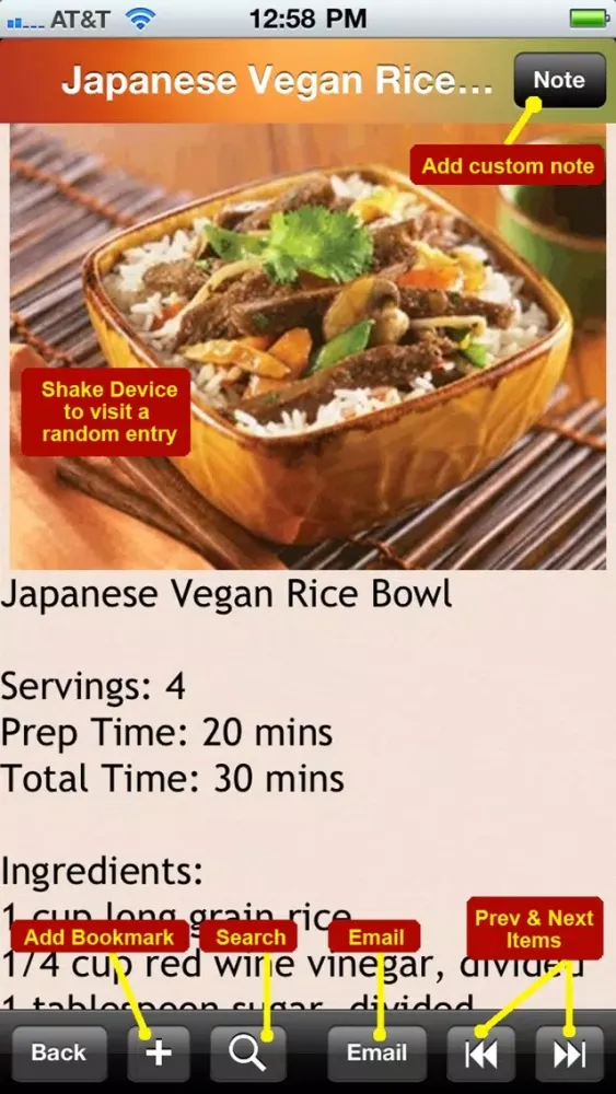 Zrzuty ekranu Japanese Cuisine Recipe