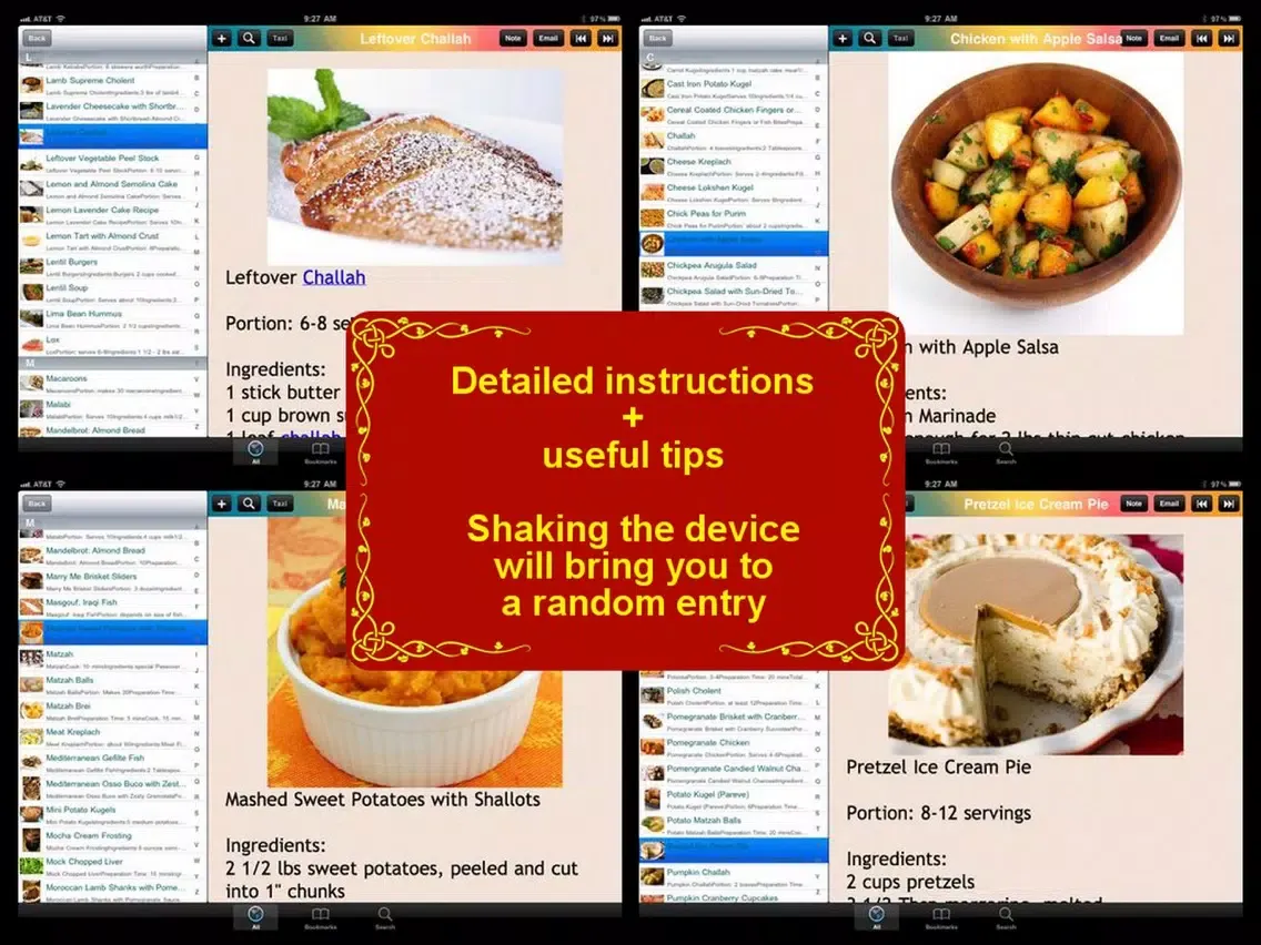 Zrzuty ekranu 250 Jewish Recipes iPad 