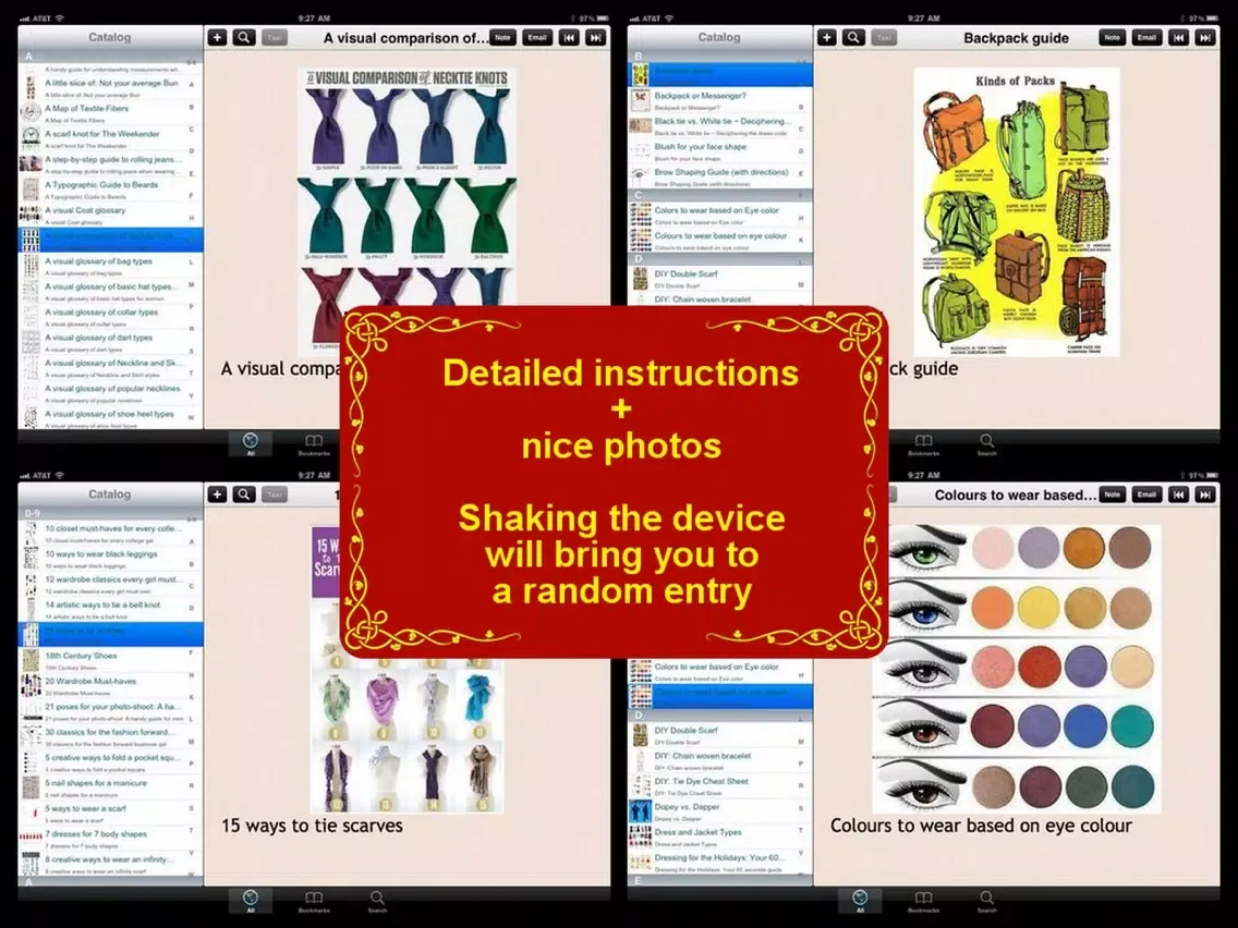 Capturas de pantalla de 160 Fashion Infographics iPad 