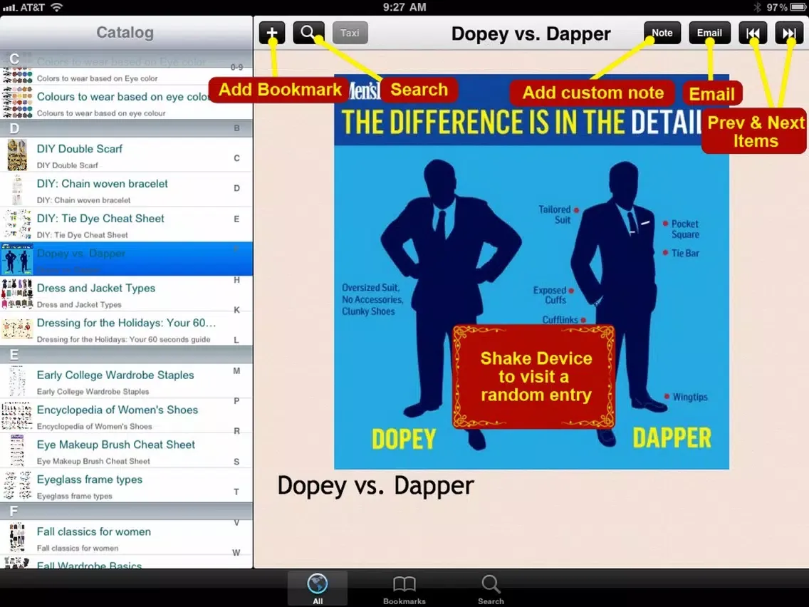 Capturas de pantalla de 160 Fashion Infographics iPad 