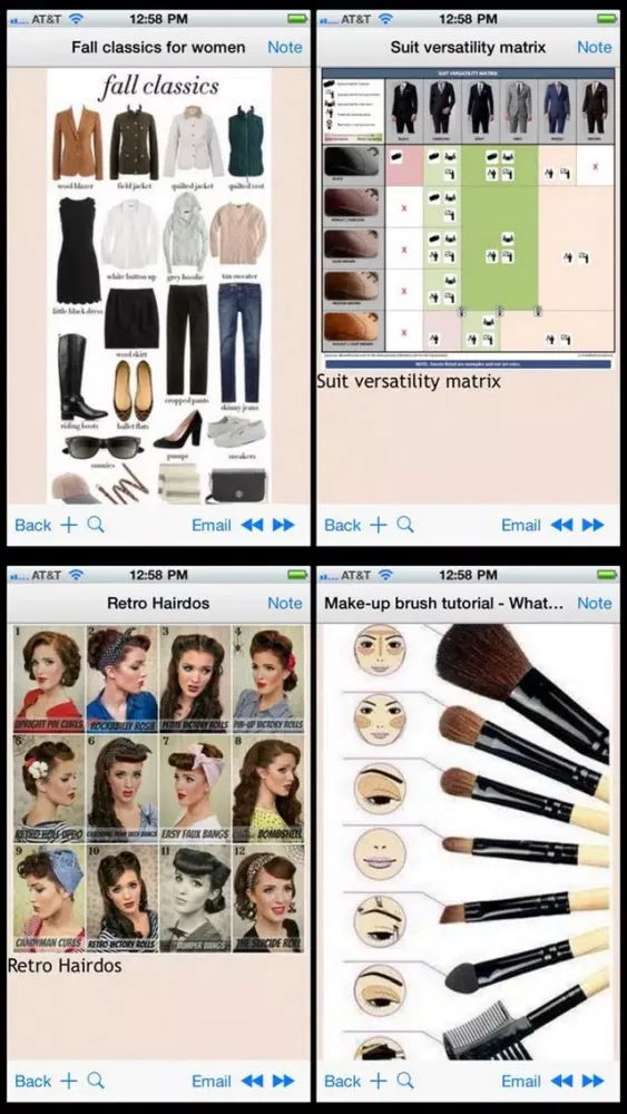 Capturas de pantalla de 160 Fashion Infographics