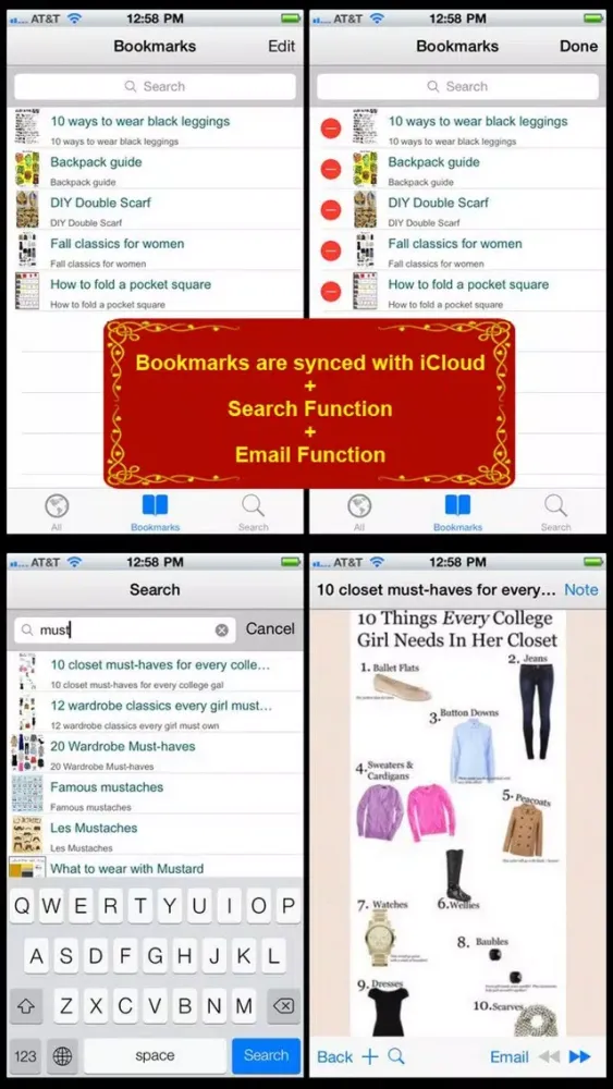 Capturas de pantalla de 160 Fashion Infographics