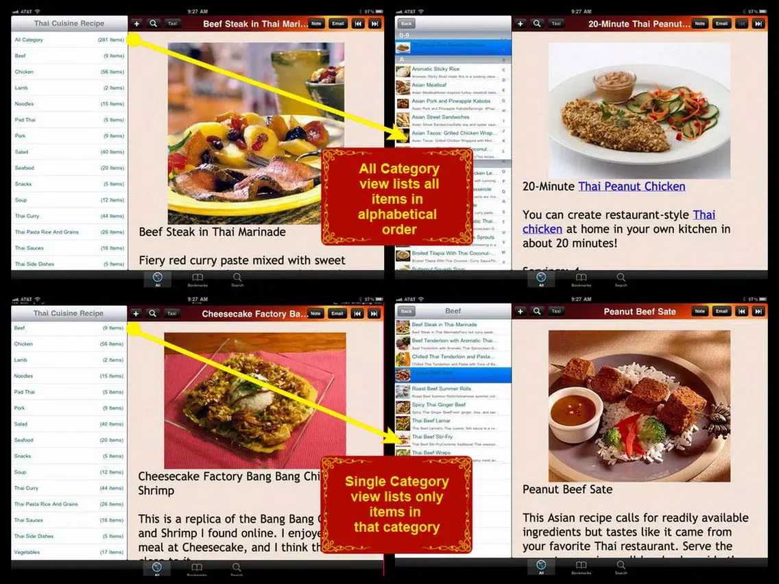 Tangkapan layar Thai Cuisine Recipe iPad 