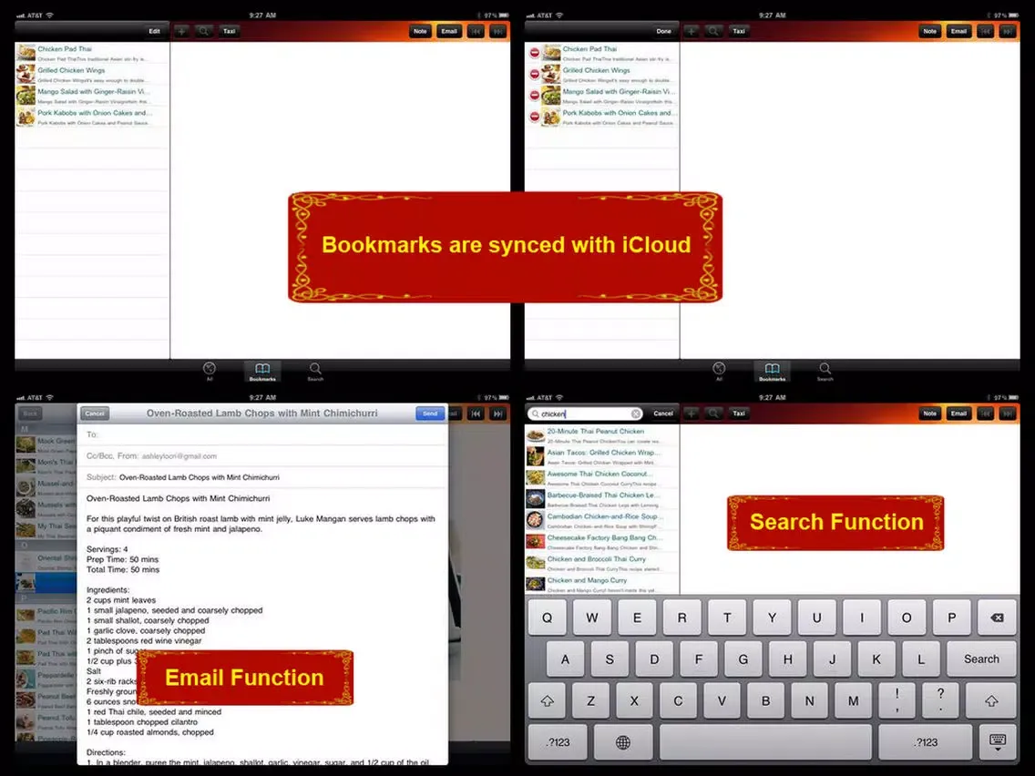Tangkapan layar Thai Cuisine Recipe iPad 