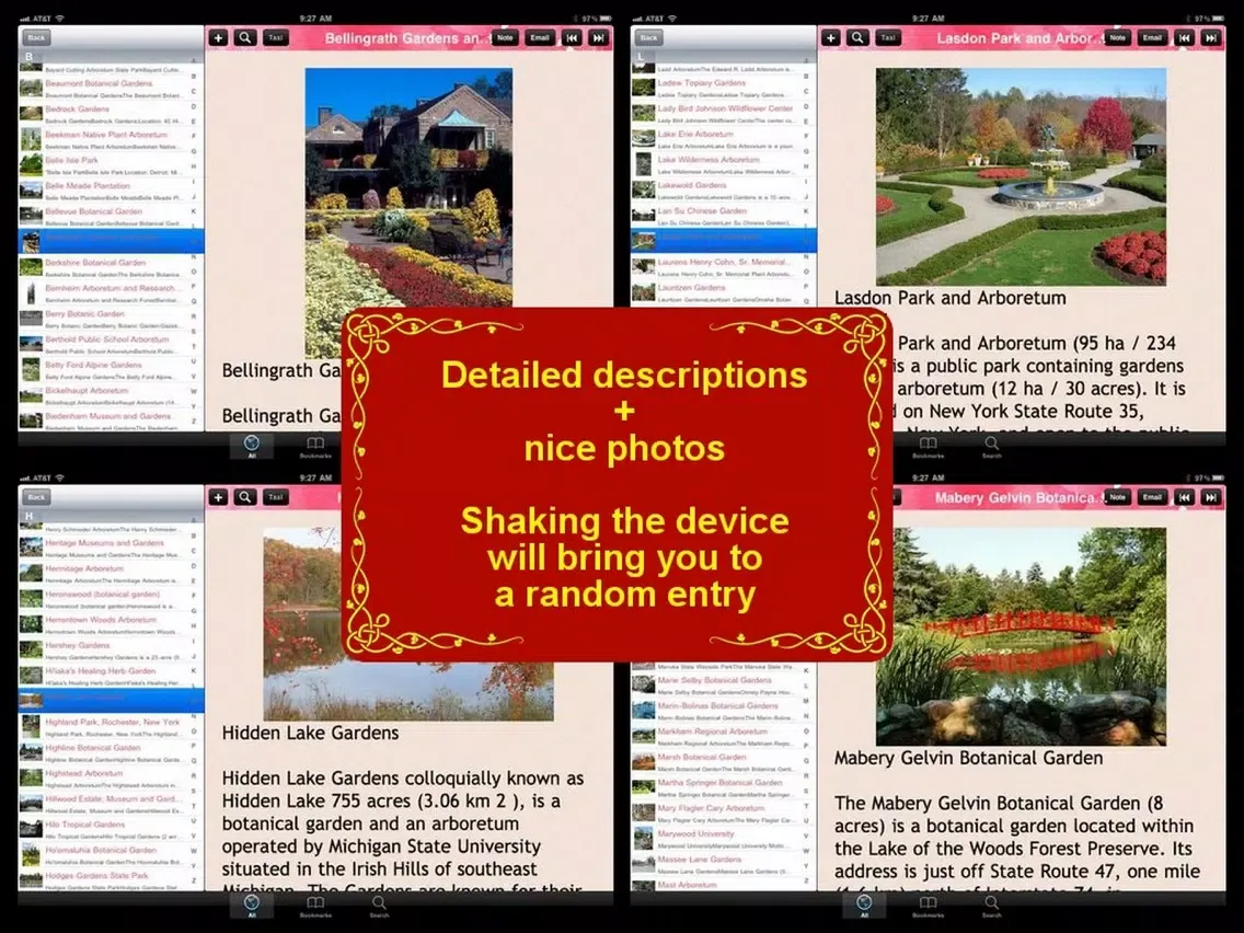 Screenshot di List of Gardens in the US iPad 