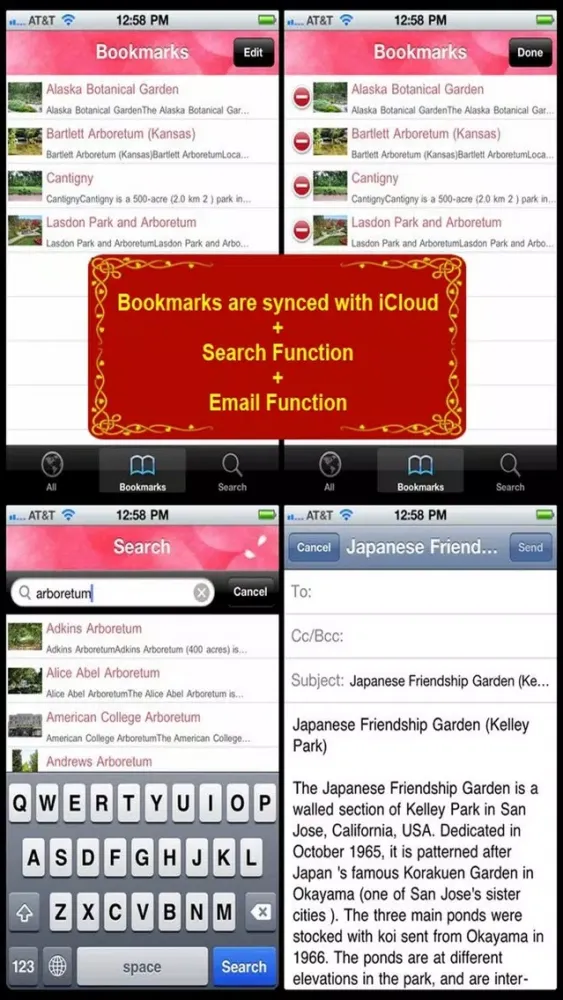 Screenshot di List of Gardens in the US