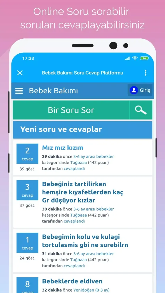 Gün Gün Bebek Bakımı, Takibi Screenshots