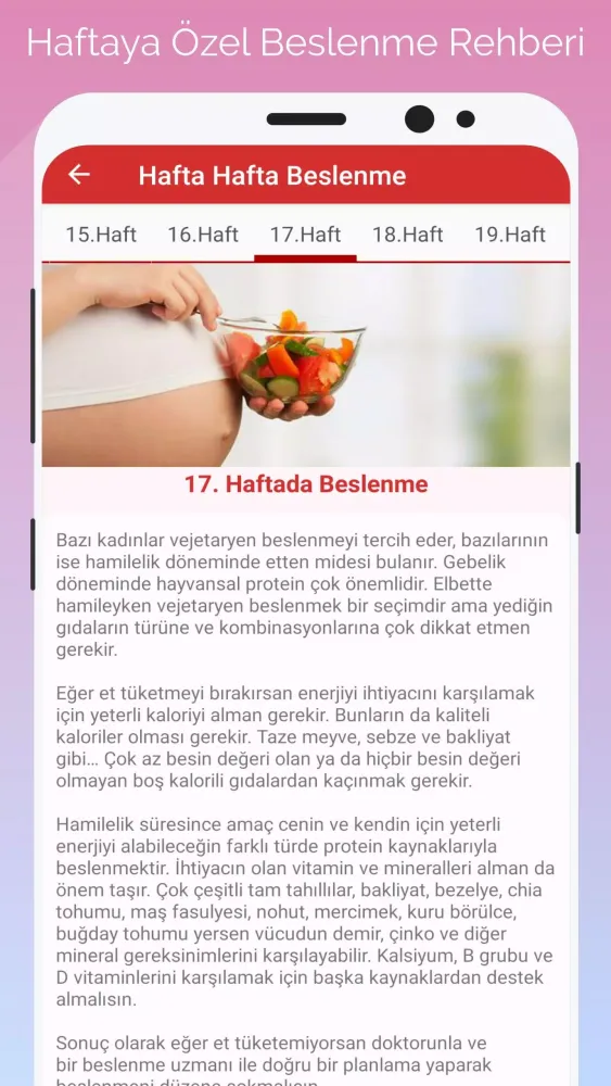 Gün Gün Gebelik Takibi Screenshots