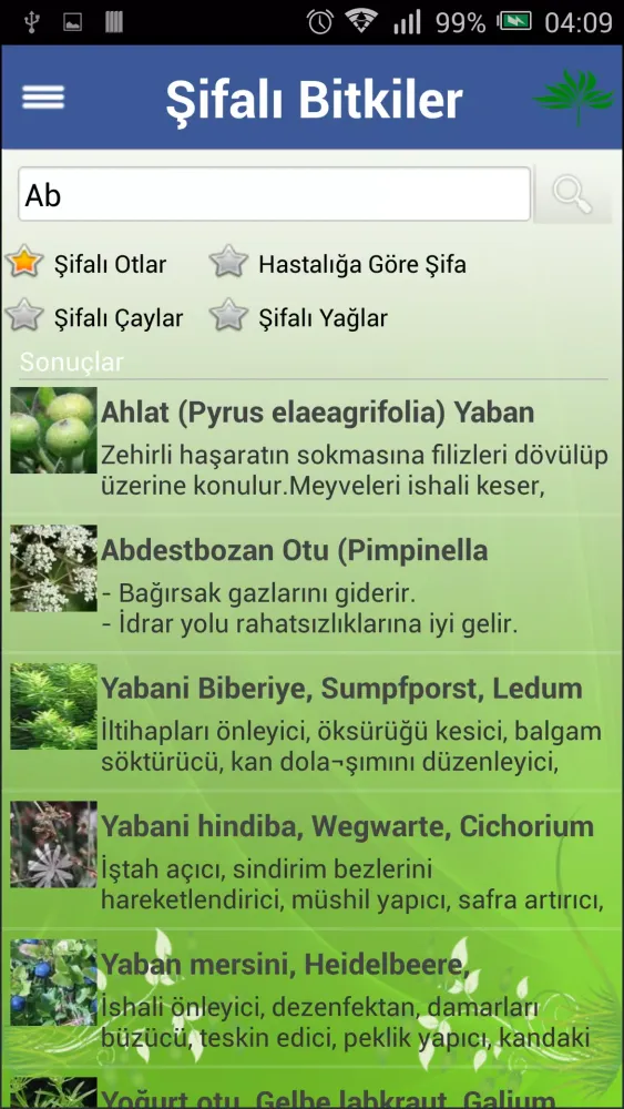 Şifalı Bitkiler (İnternetsiz) Screenshots