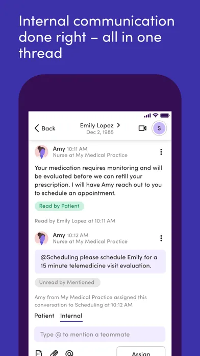Zrzuty ekranu Klara – Patient communication