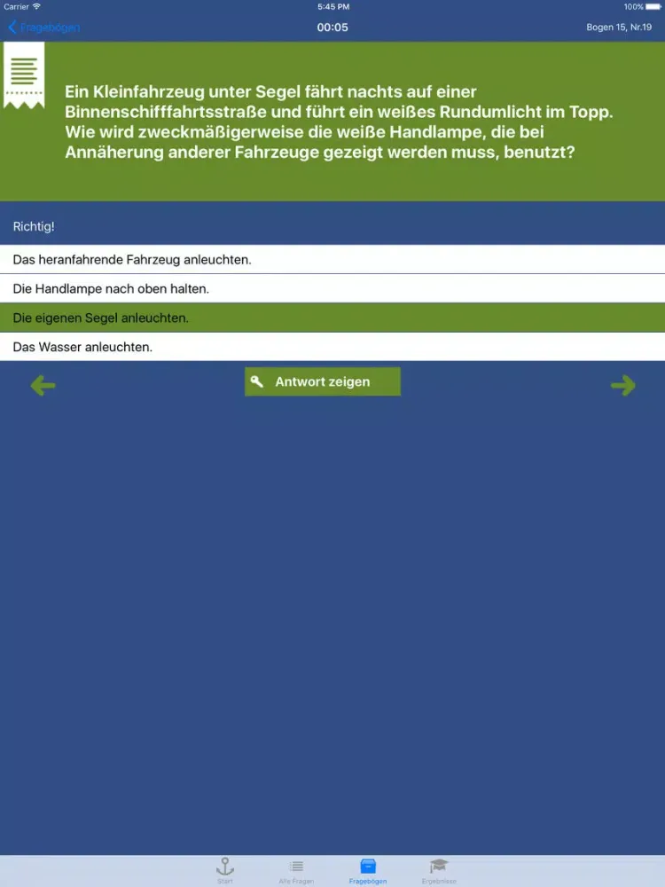 Tangkapan skrin SBF-Binnen iPad 
