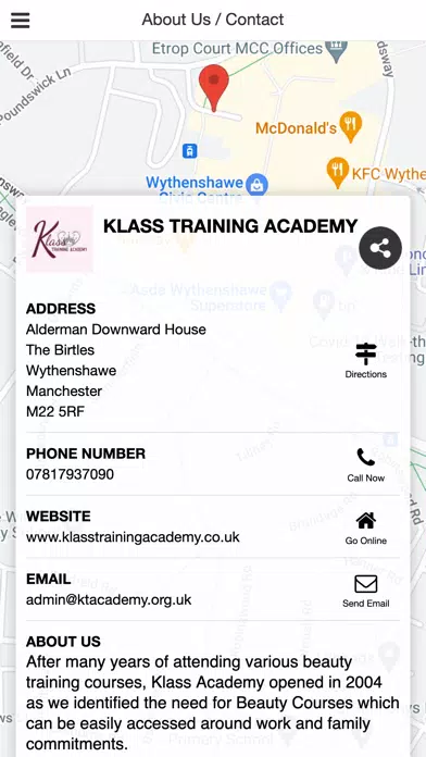 Capturas de tela do Klass Training Academy