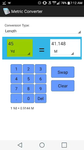Metric Converter Screenshots