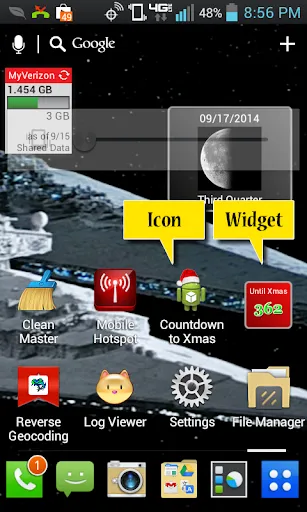 Tangkapan skrin Christmas Countdown