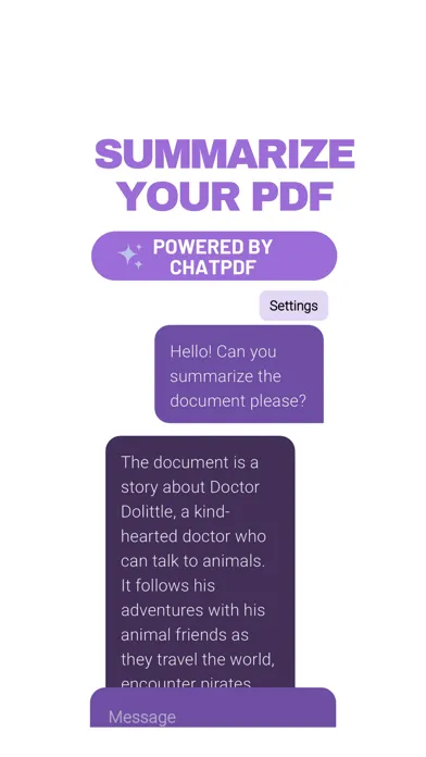 Ảnh chụp màn hình của ChatPDF.PDF Summary & AI Chat
