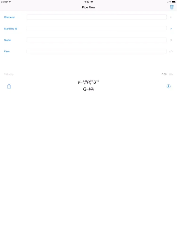 Captures d'écran de Pipe Flow Calculator iPad 
