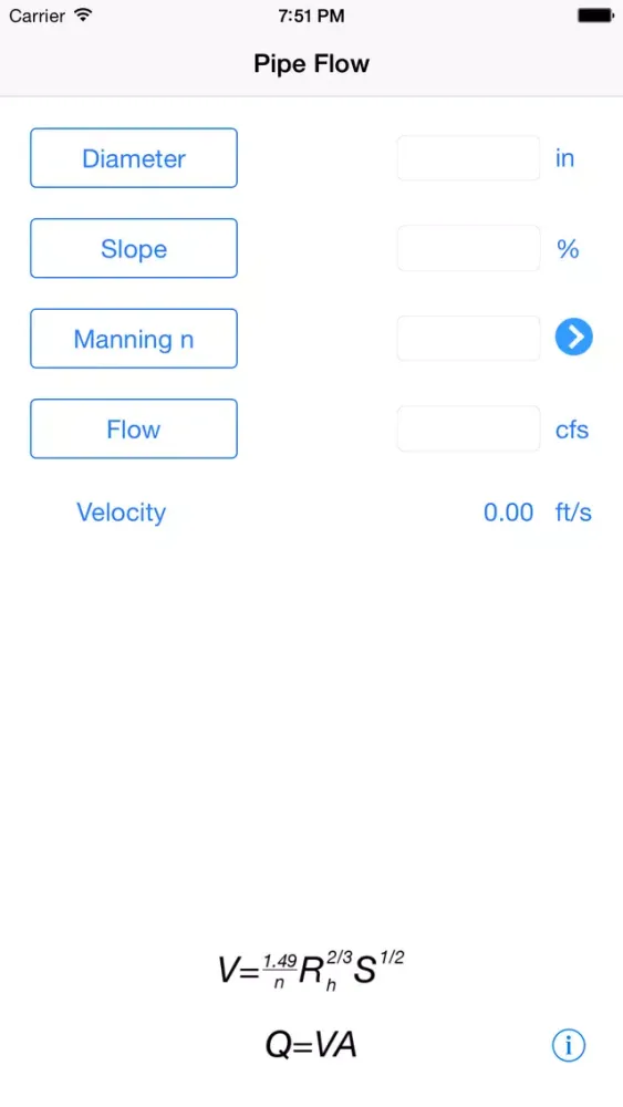 Captures d'écran de Pipe Flow Calculator