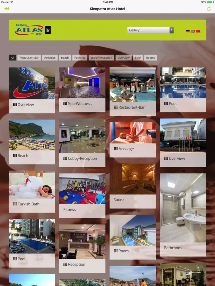 Kleopatra Atlas Hotel iPad 應用截圖