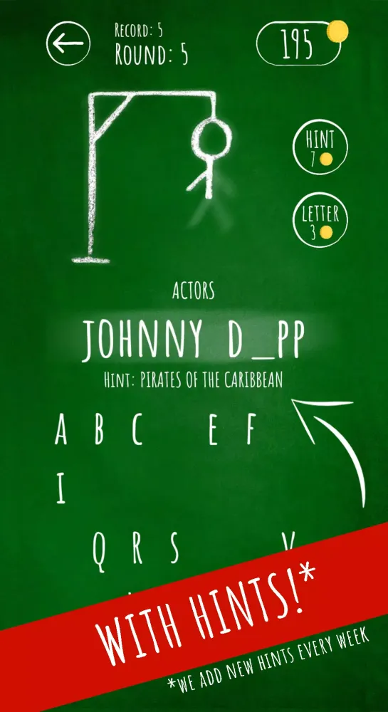Hangman with hints! Screenshots