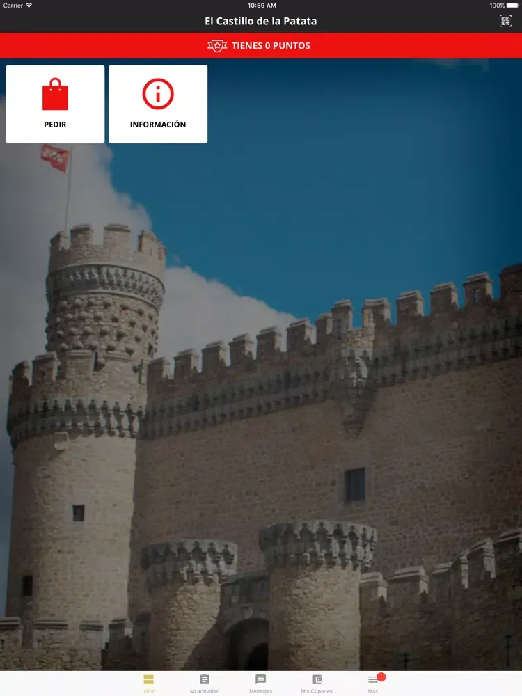 Tangkapan layar El Castillo de la Patata iPad 