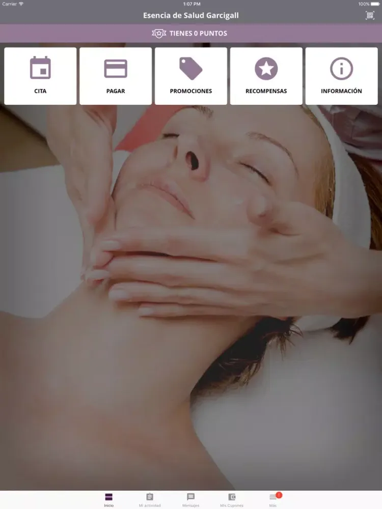 Ảnh chụp màn hình của Esencia de Salud Garcigall iPad 