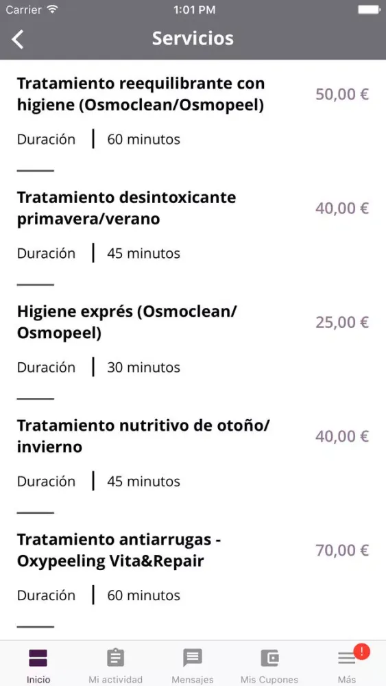 Ảnh chụp màn hình của Esencia de Salud Garcigall